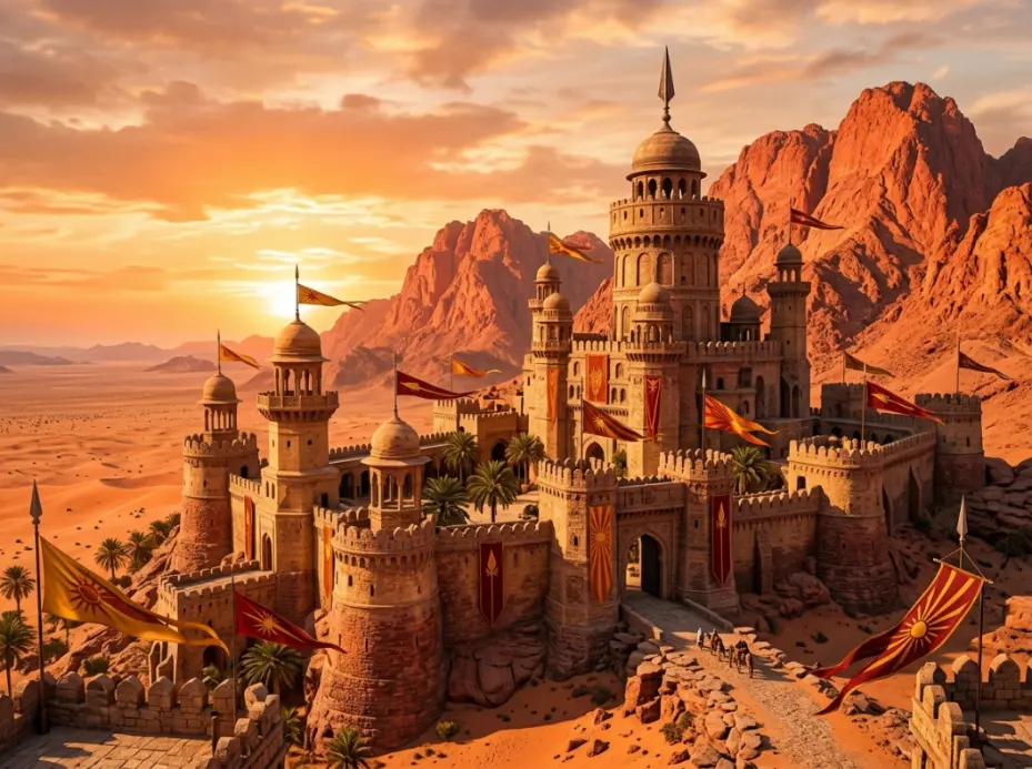 Dornish desert fortress representing House Martell and Sunspear