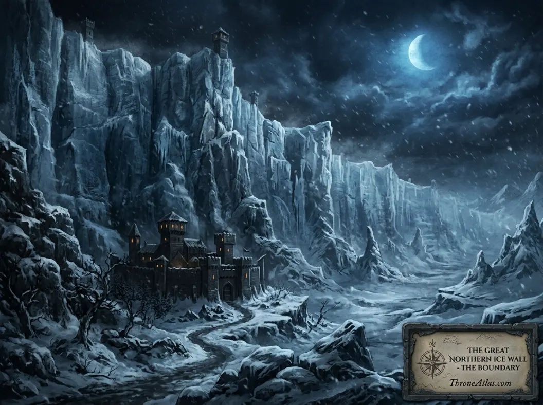 The Wall &mdash; a 700-foot barrier of ancient ice stretching across the northern border of Westeros, guarded by the Night's Watch at Castle Black