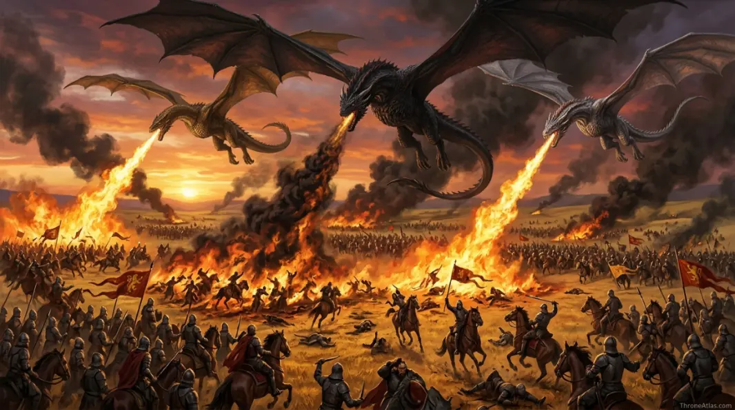Blackwater landing and King’s Landing founding image for Aegon’s Conquest