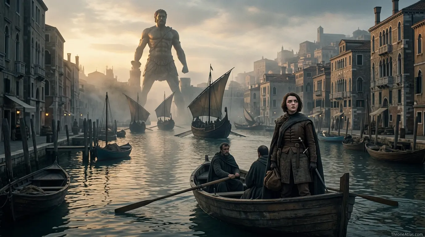 Harrenhal prisoner route image for Arya Stark journey map