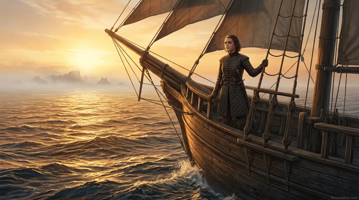 West of Westeros final voyage image for Arya Stark journey map