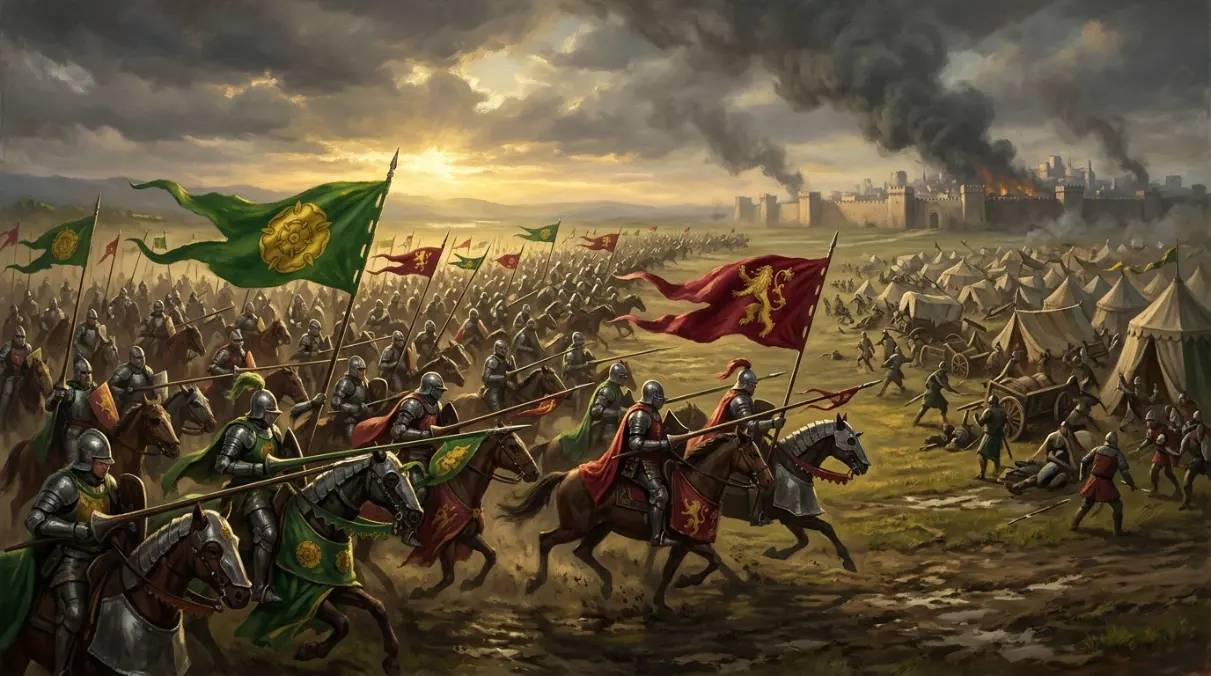 Battle of Blackwater Map historical lore image with dark fantasy geography mood