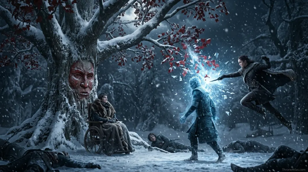 Godswood heart tree endpoint image for Battle of Winterfell map