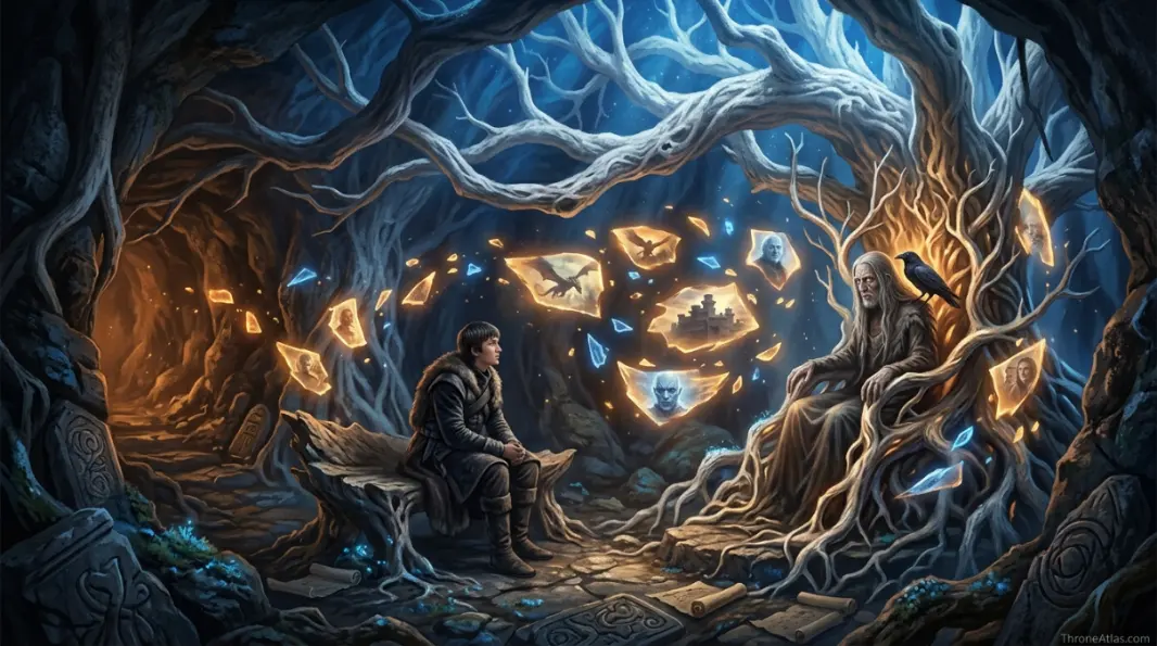 Bran Stark escape north image through snowy forest route