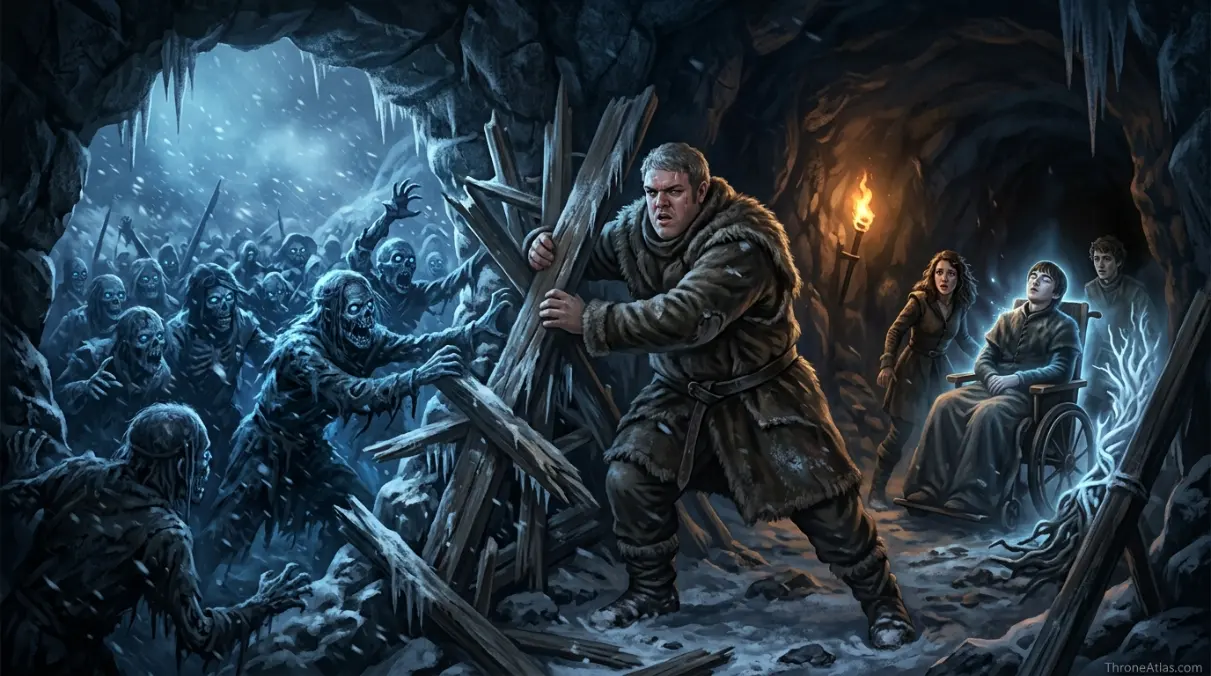 Three-Eyed Raven cave forest image for Bran Stark map