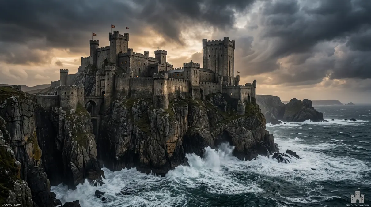 Casterly Rock Map political power location image for atlas guide