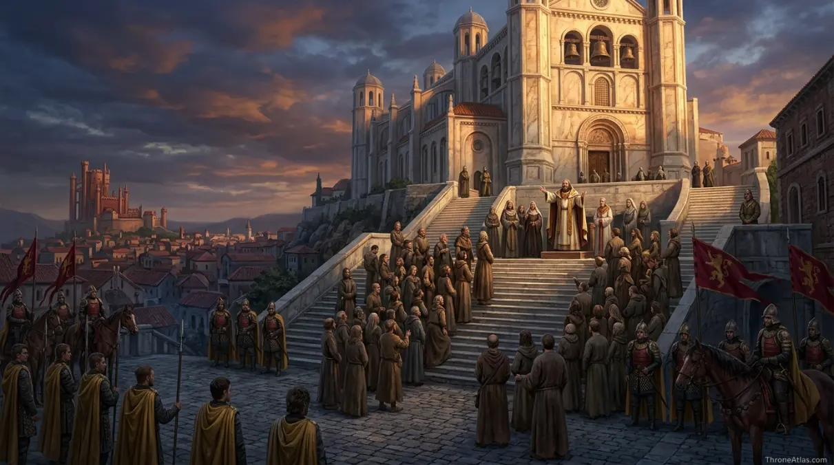 Sept of Baelor faith conflict route image for Cersei Lannister