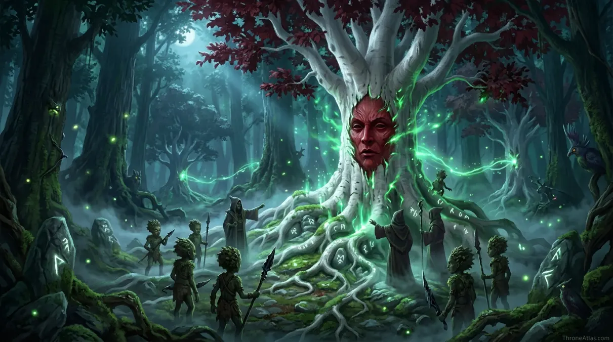 Children of the Forest map mood image showing ancient green forest and old magic atmosphere