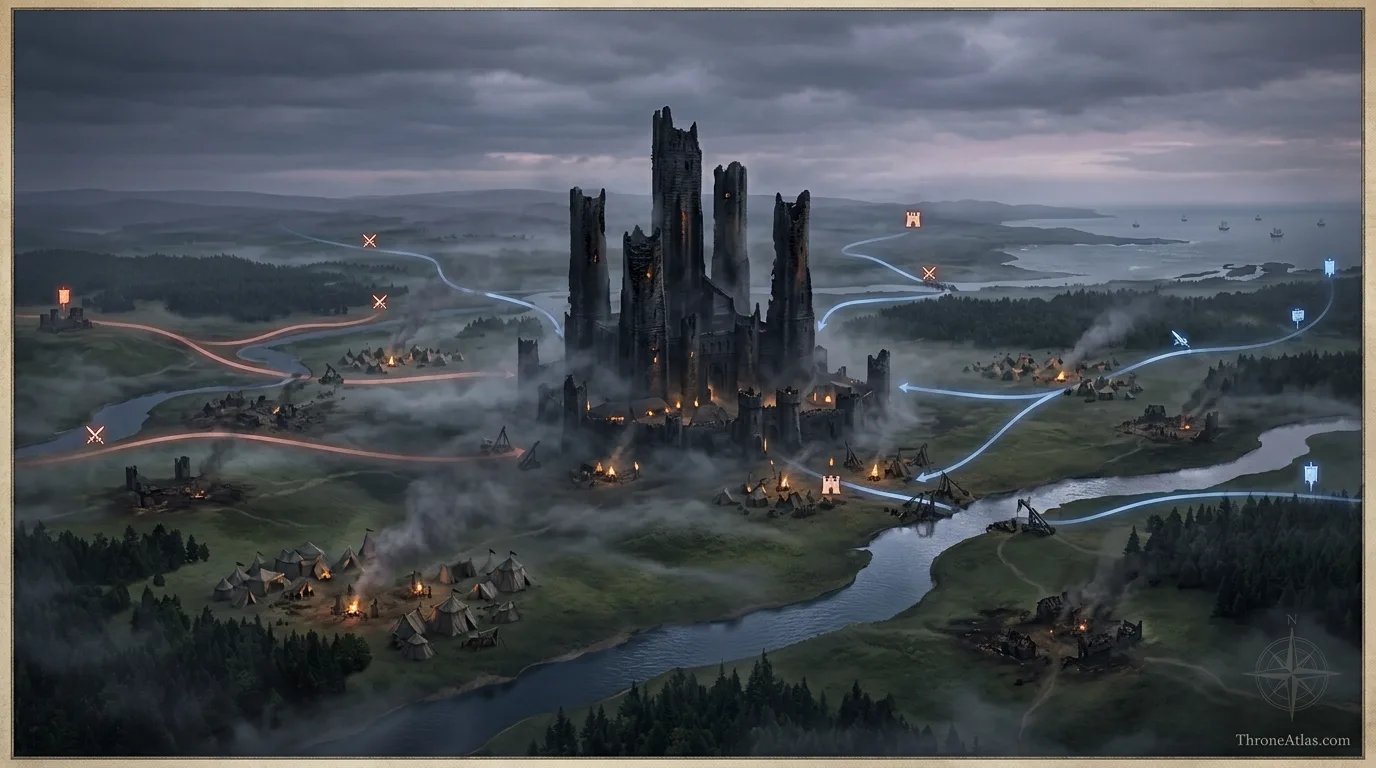 Dragonstone and Driftmark route image for Daemon Targaryen journey map