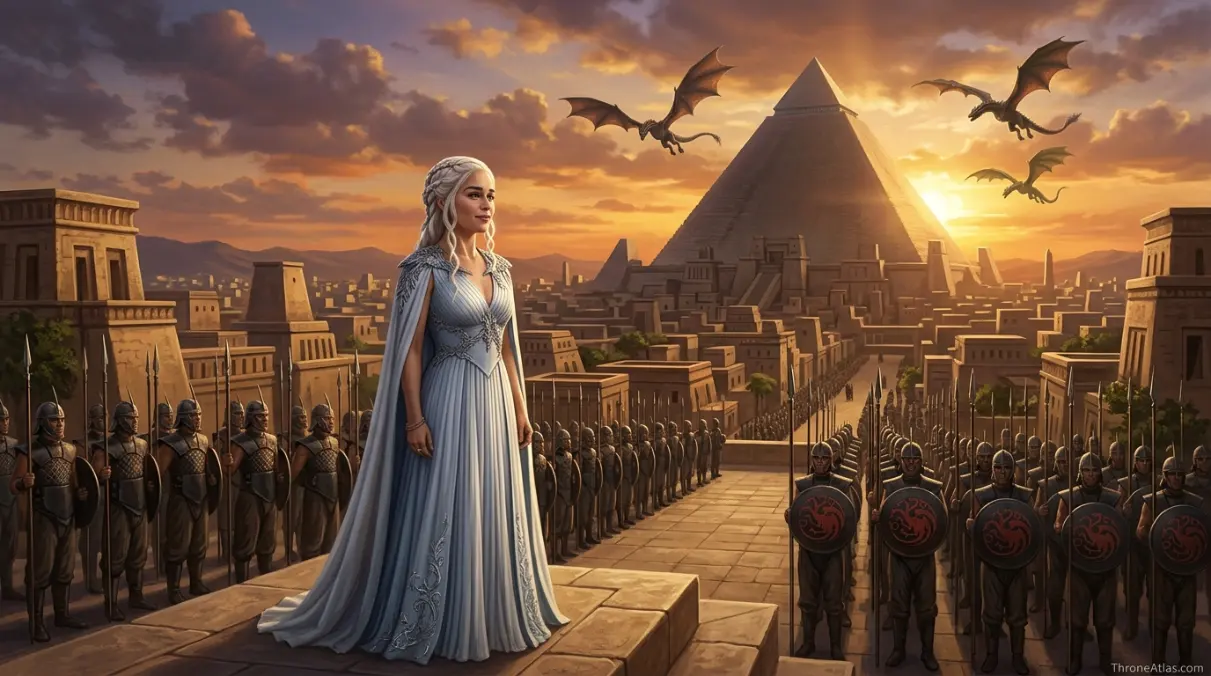 Qarth and Essos sea route image for Daenerys dragon journey