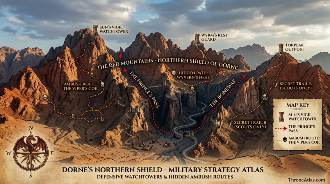 Dorne Map political power location image for atlas guide