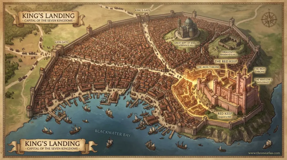 Iron Throne Location Guide key location context image with medieval map atmosphere