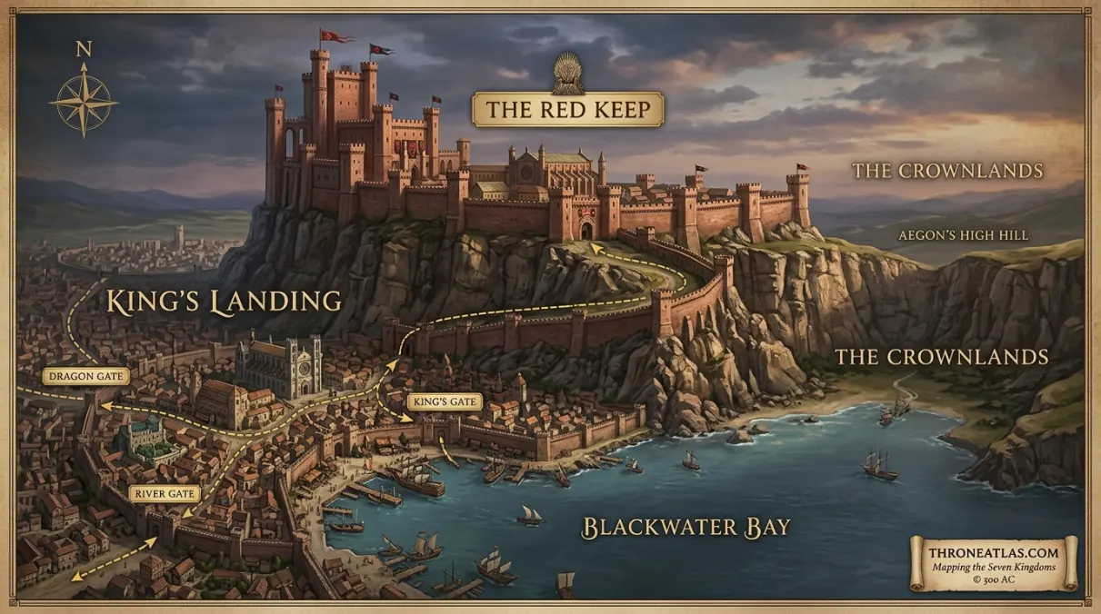 King&rsquo;s Landing Map location image for Red Keep in ThroneAtlas guide