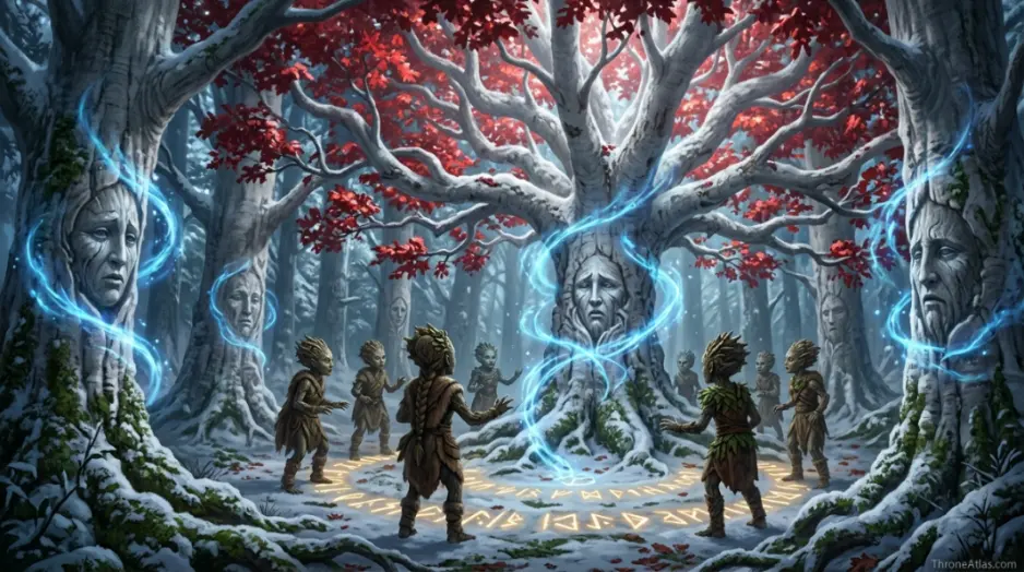 Children and First Men old forest image for Long Night lore