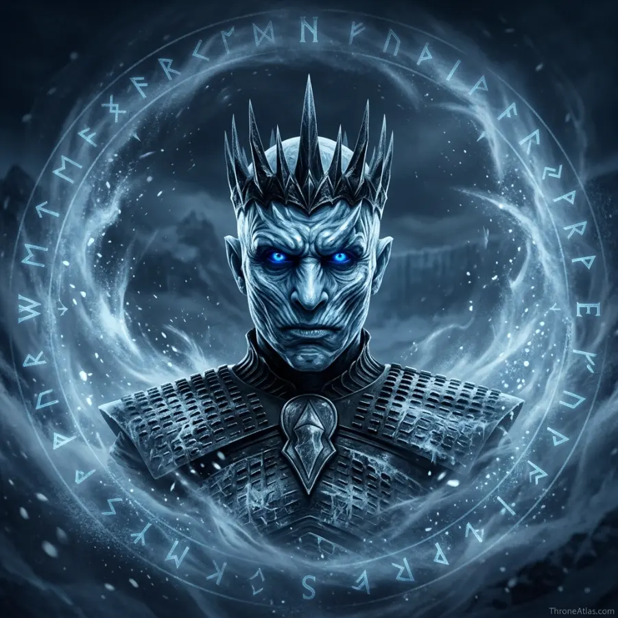 Night King Route Map compass rose for ThroneAtlas map guide
