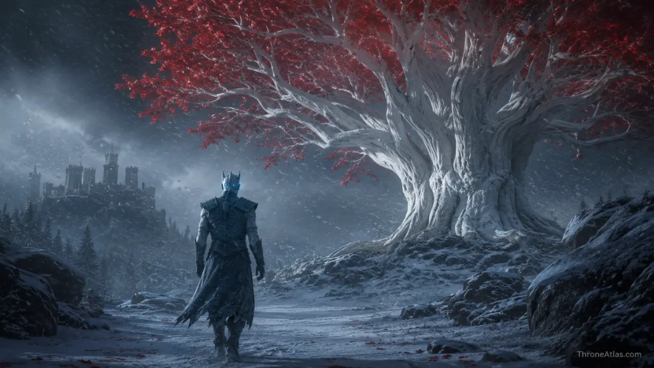 Winterfell Godswood final route image for Night King map