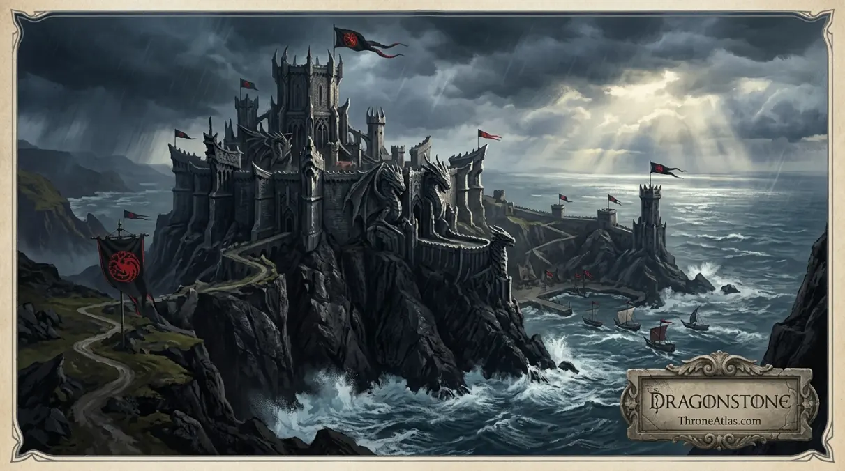 King&rsquo;s Landing succession route image for Rhaenyra Targaryen locations map