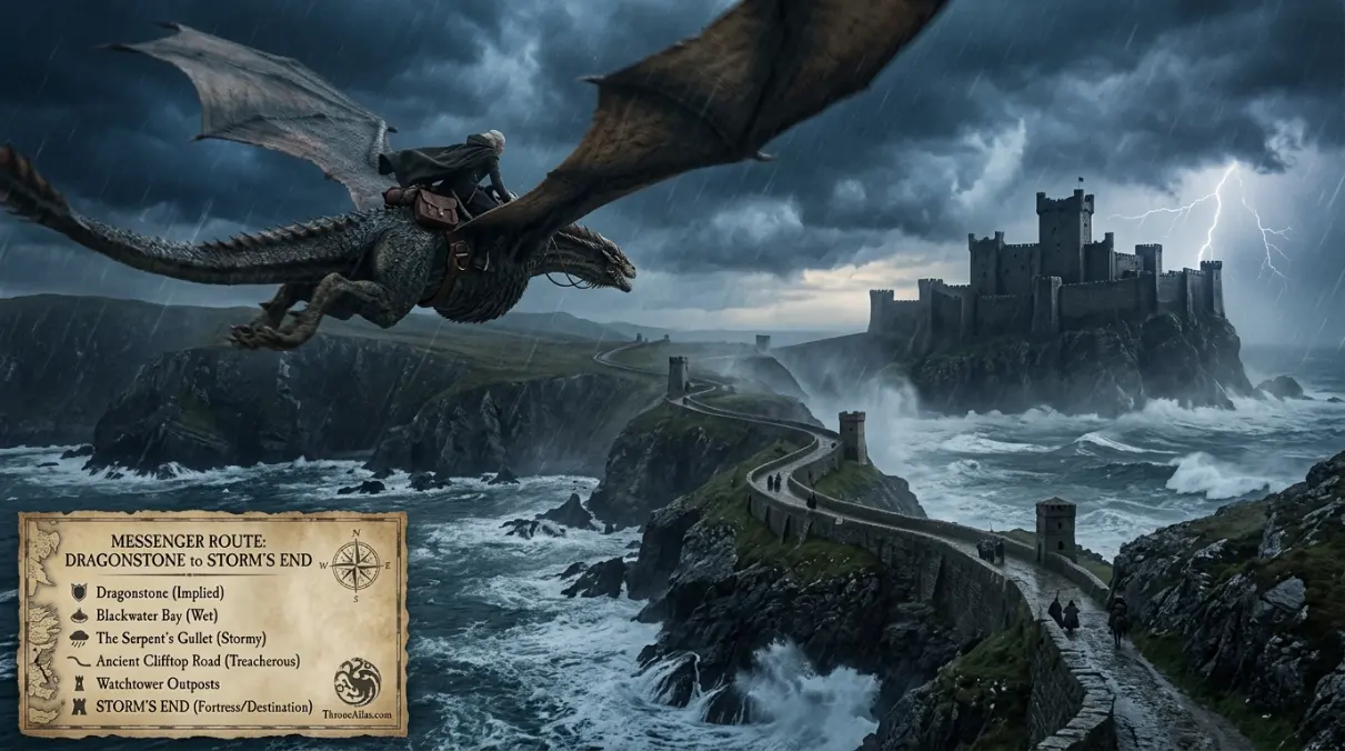 King&rsquo;s Landing succession route image for Rhaenyra Targaryen locations map
