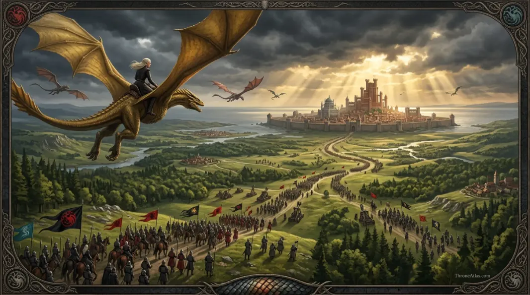 Dragonstone night council image for Rhaenyra Team Black route map