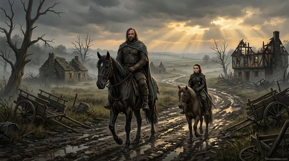 Blackwater fire rupture route image for Sandor Clegane