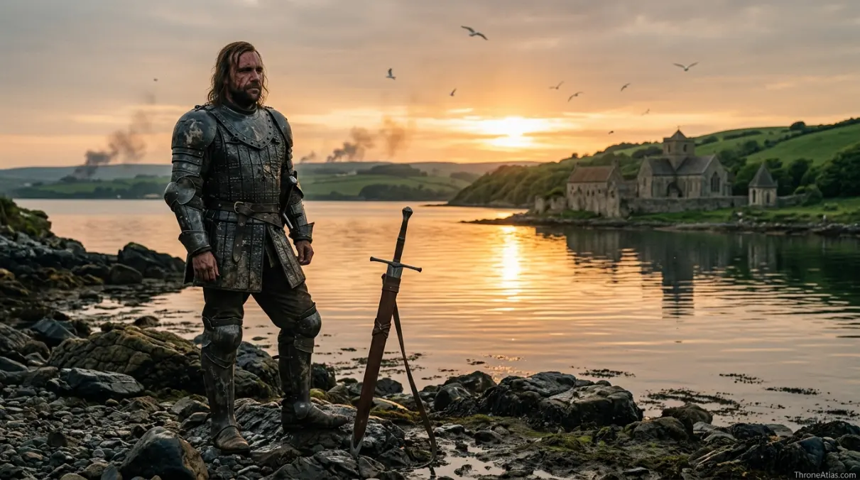 Arya and Hound Riverlands road image for Sandor Clegane journey