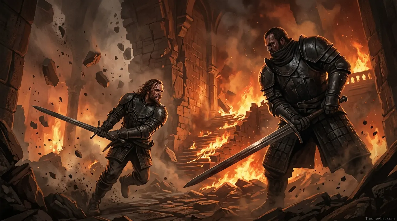 Brotherhood and refuge road image for Sandor Clegane map