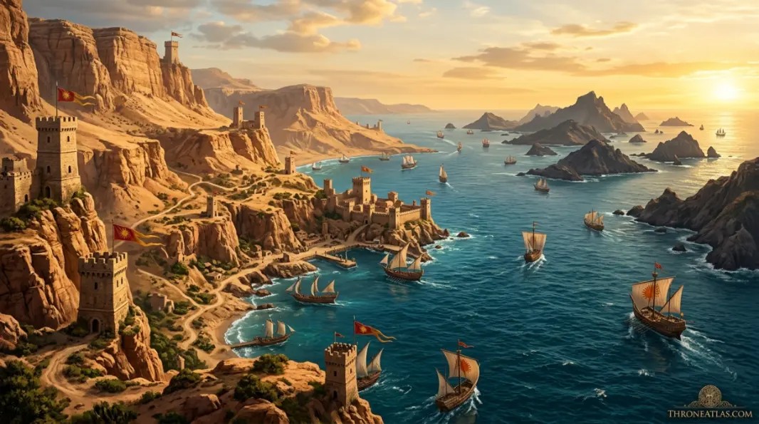 Narrow Sea route image for Stepstones map and Triarchy conflict