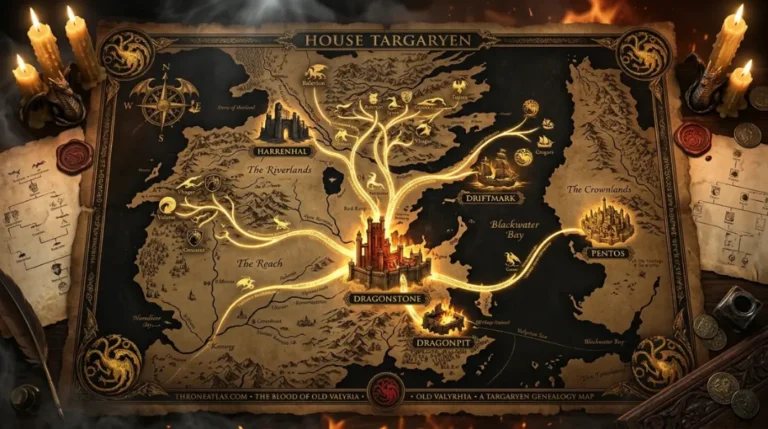 Targaryen Family Tree Map