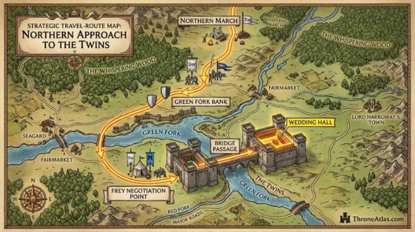 The Twins Map location image for East Twin in ThroneAtlas guide