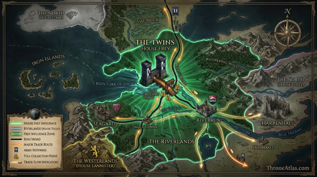 The Twins Map political power location image for atlas guide