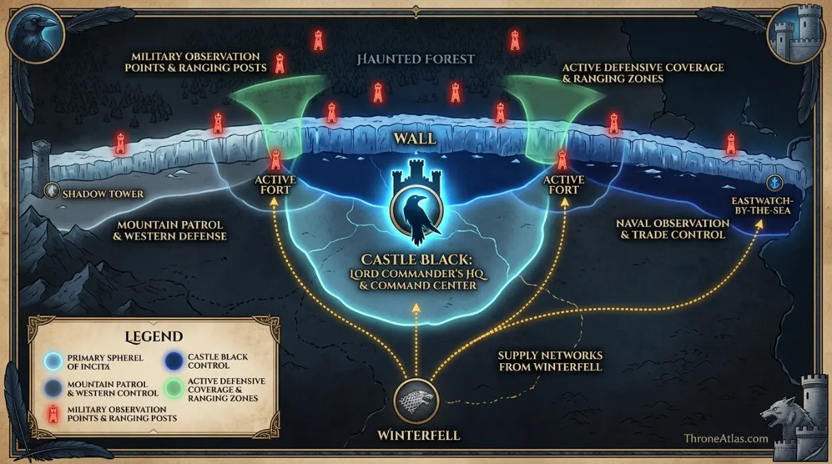 The Wall Map key location context image with medieval map atmosphere