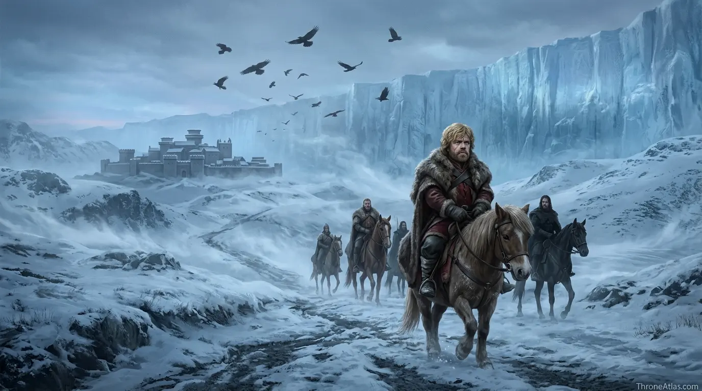 Tyrion Lannister Winterfell and Wall route image