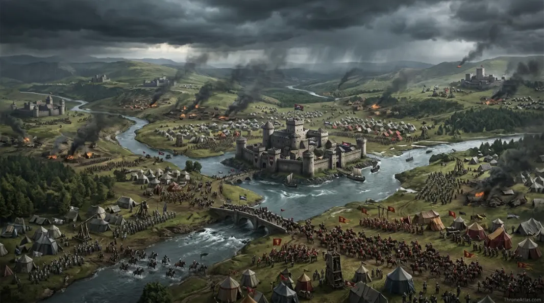War of the Five Kings antique campaign map image