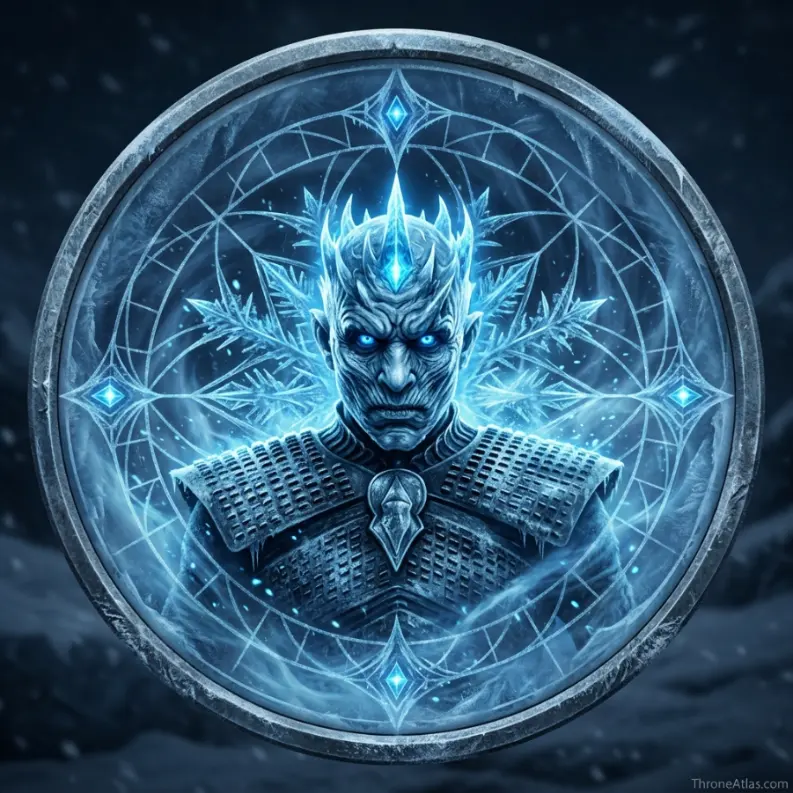 White Walker Map compass rose for ThroneAtlas map guide
