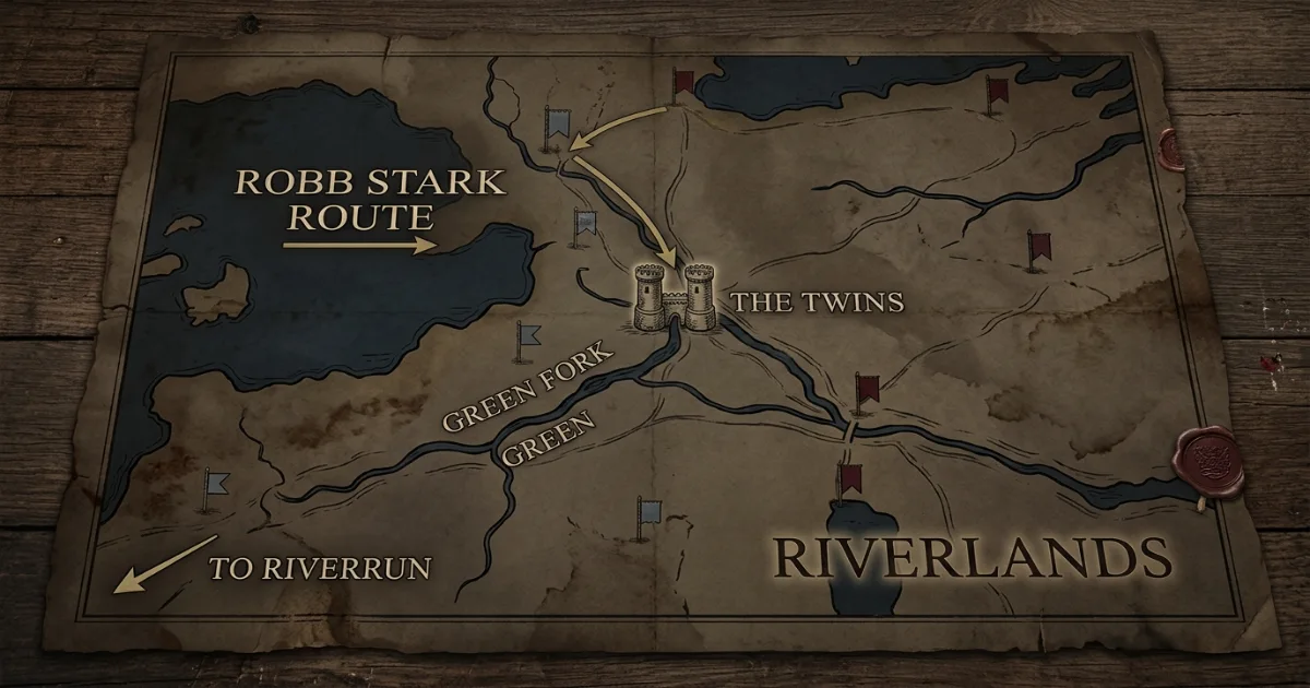 House Frey map placeholder showing the Twins twin tower bridge over the Green Fork river