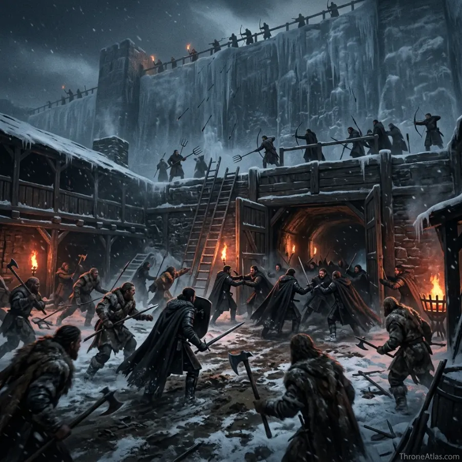 Battle of Castle Black map movement and route logic