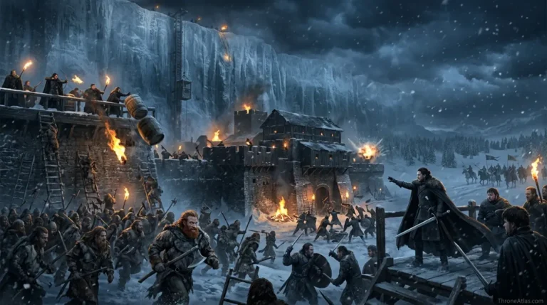 Battle of Castle Black Map