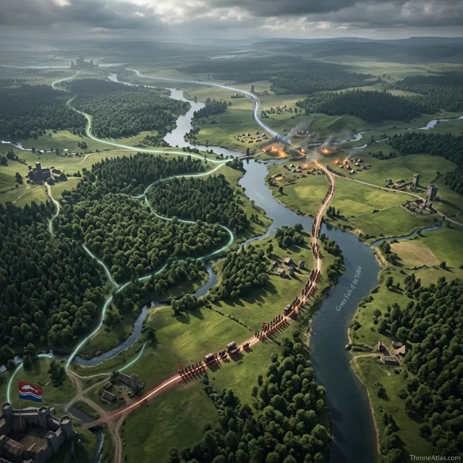 Battle of the Green Fork map battlefield orientation