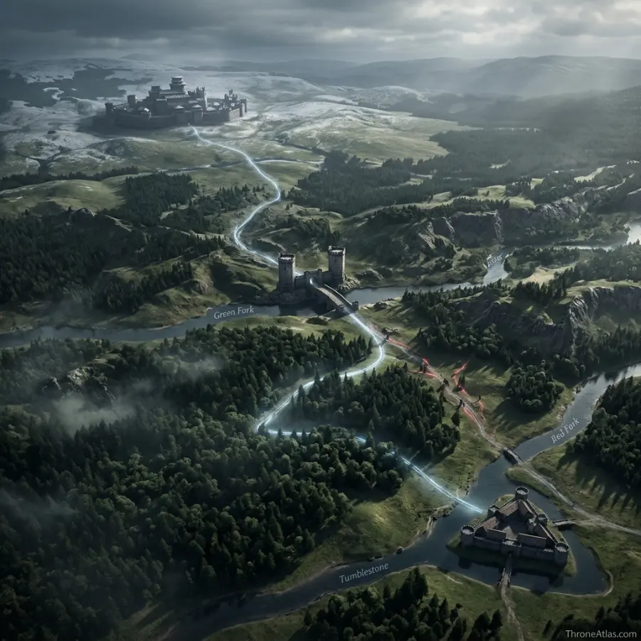 Battle of the Whispering Wood map battlefield orientation