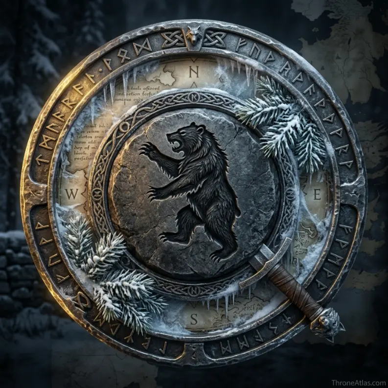 Bear Island map compass rose for ThroneAtlas map reading