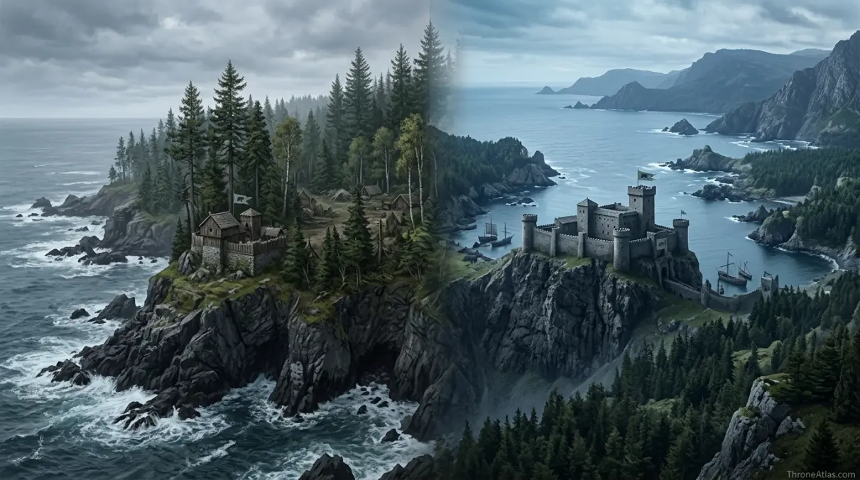 Bear Island map timeline route connections across Westeros