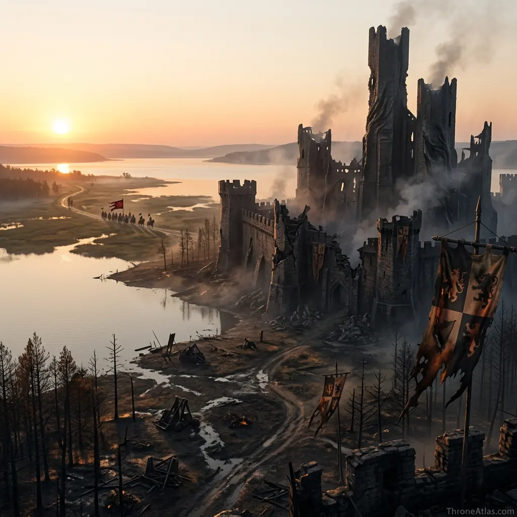 Burning of Harrenhal map aftermath geography