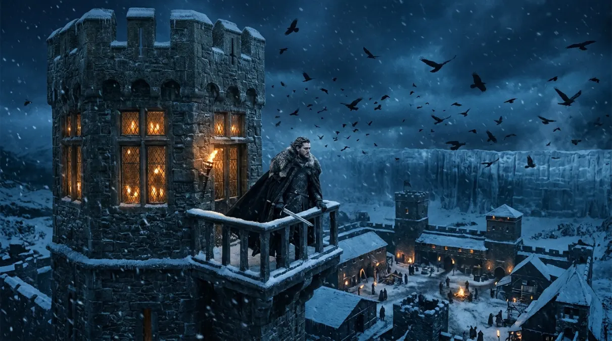 The Wall behind Castle Black image for Night&rsquo;s Watch route