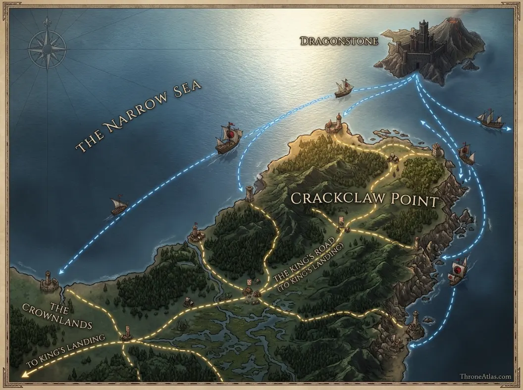 Crackclaw Point map map orientation visual guide