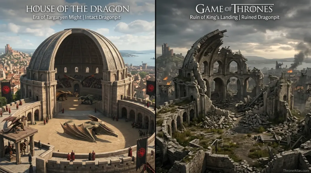 Dragonpit map timeline route connections across Westeros