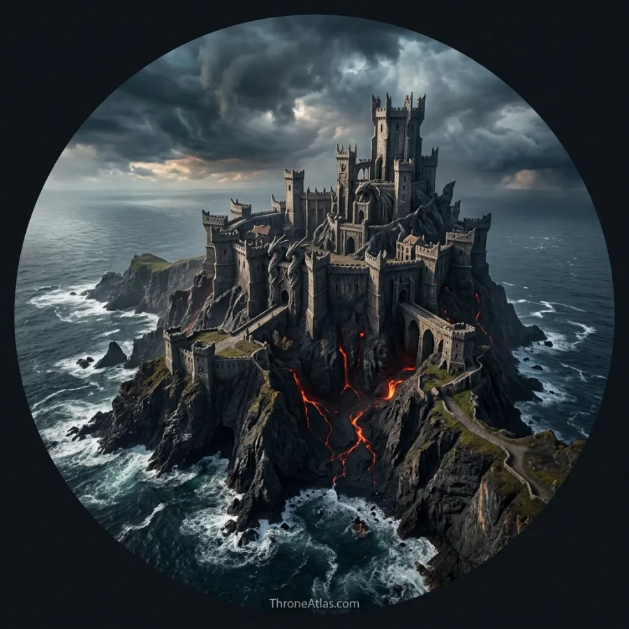 Dragonstone map compass rose for ThroneAtlas map reading
