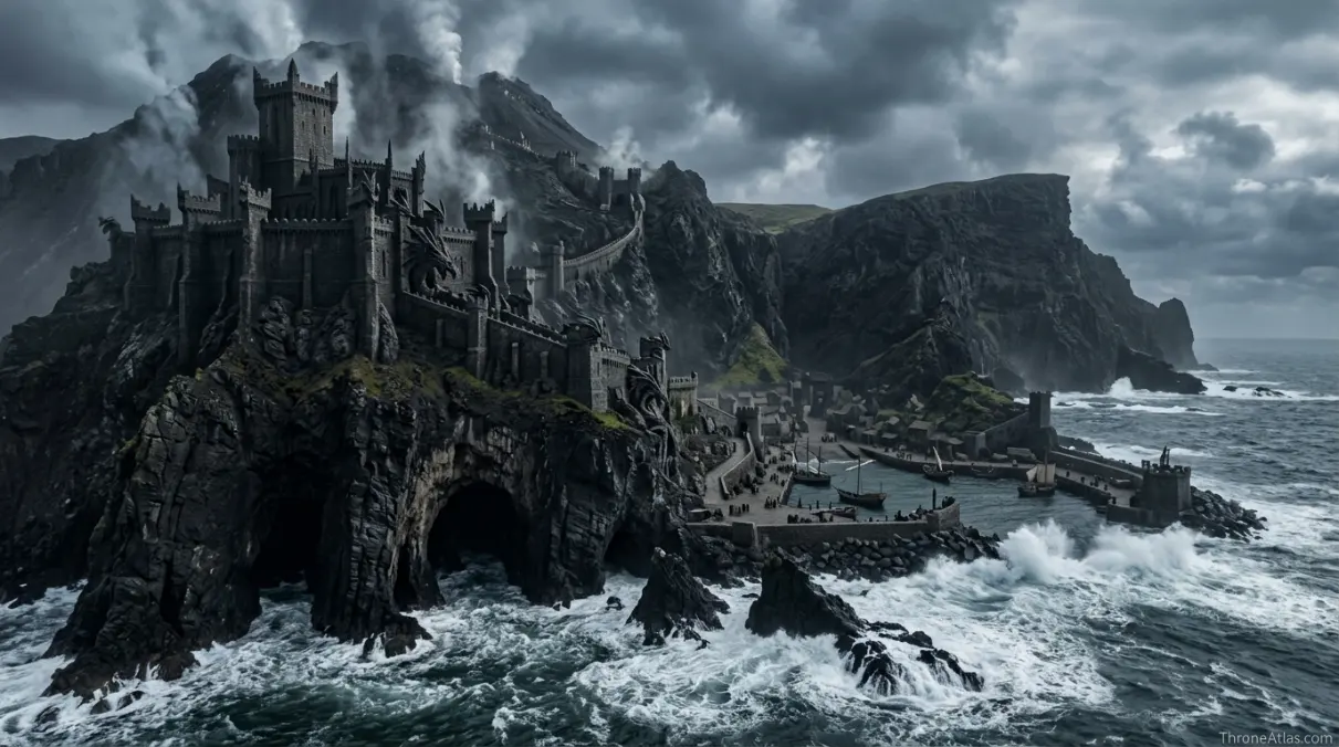 Dragonstone Map showing regional position on the Westeros atlas