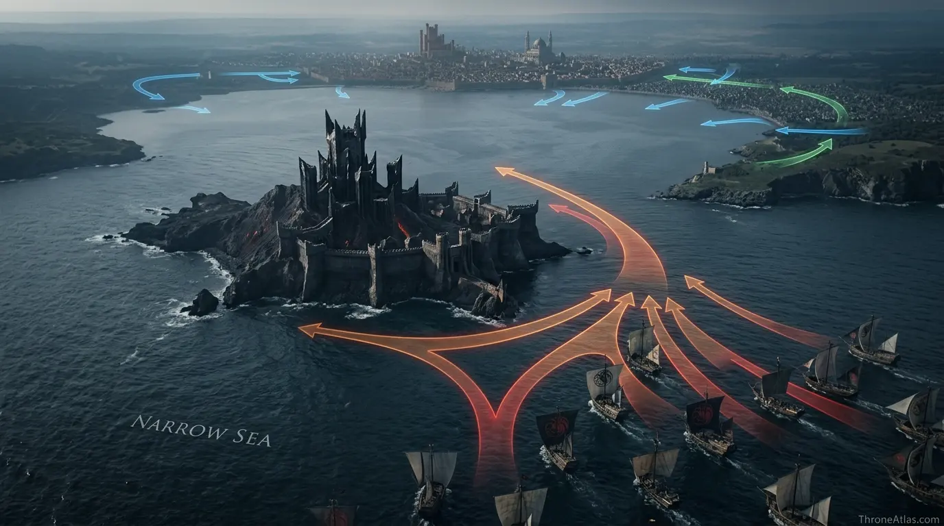 Dragonstone map timeline route connections across Westeros