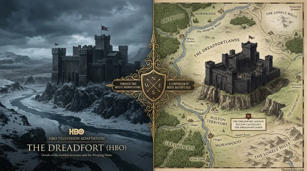 Dreadfort map timeline route connections across Westeros