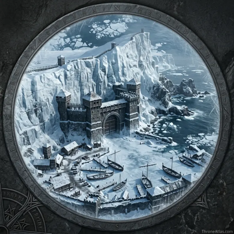 Eastwatch Map compass rose for ThroneAtlas map guide